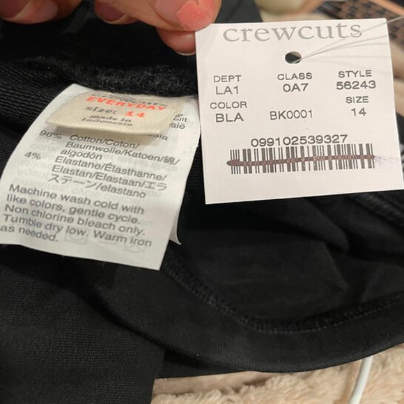 New J Crew Girls' Cozy Everyday Leggings Black - Picture 3 of 6